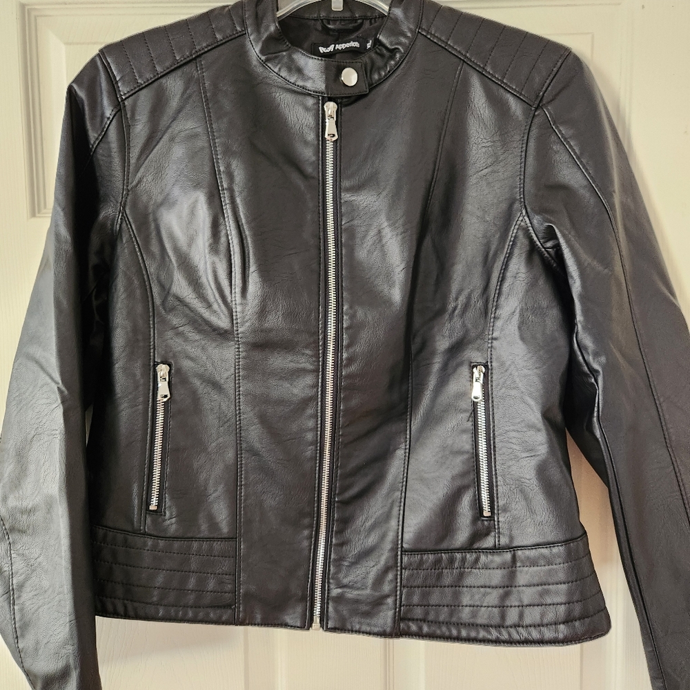 Black Faux Leather Jacket